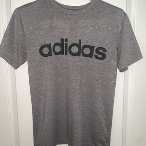 Adidas YLG Gray T-Shirt made of 100% Polyester
